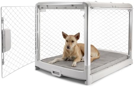 DIGGS Revol Collapsible Dog Crate with Wheels - Premium Portable ...