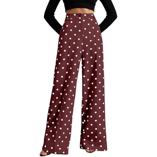 Pantalon palazzo confortable pour femmes avec coupe à jambes larges