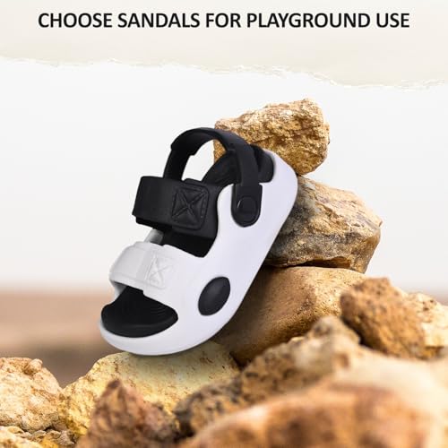 Image of GLJ Kids Comfort Clogs Sandals For Boy And Girl, 1 to 4 Years, Two-Strap Design, Easy To Wear Slip On, Dust and Waterproof, 7101