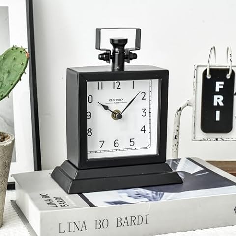 EMAX HOME Decorative Mantel Desk Shelf Clock Cover