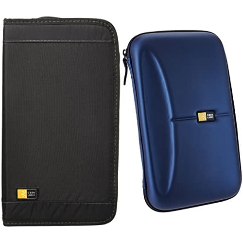 Case Logic Cd/Dvdw-92 100 Capacity Classic Cd/Dvd Wallet (Black) & Logic Cde-72 72 Capacity Heavy Duty Cd Wallet (Blue) #TOP10