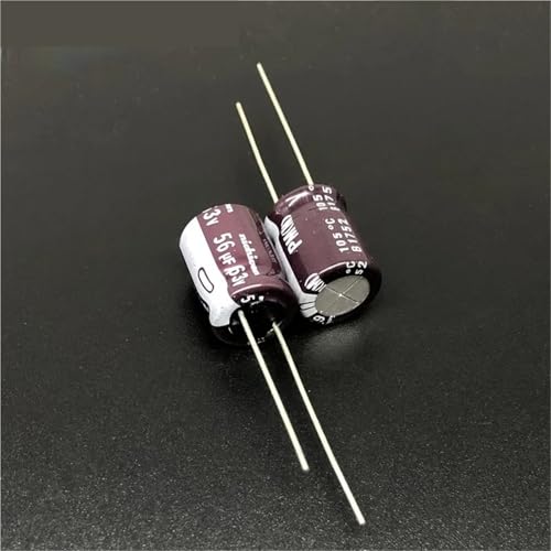 Condensateur électrolytique 56µF 63V radial aluminium 10x12.5mm pour soudure électronique lot 100x