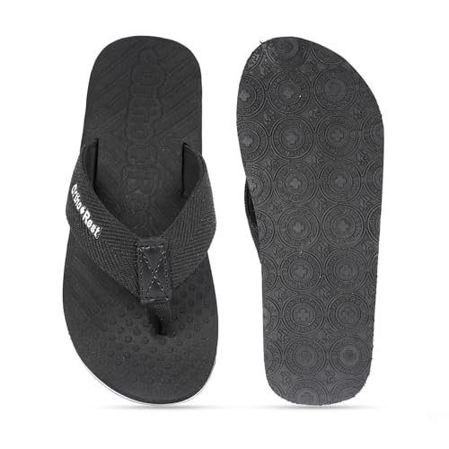 Image of Ortho + Rest Men's Flip Flop, Slipper for Men & Boys | Soft Cushioned with Arch Support, Lightweight Anti-Skid Daily Wear Chappal, Comfortable Casual Footwear