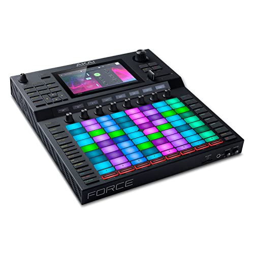 AKAI Professional FORCE – Sistema autónomo de producción musical, secuenciador MIDI y motores de sintetizador, muestreo MPC y lanzamiento de clips estilo Ableton