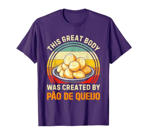 Pao De Queijo Making Brazilian Food Frozen Pao De Queijo T-Shirt, Men, Purple, XX-Large