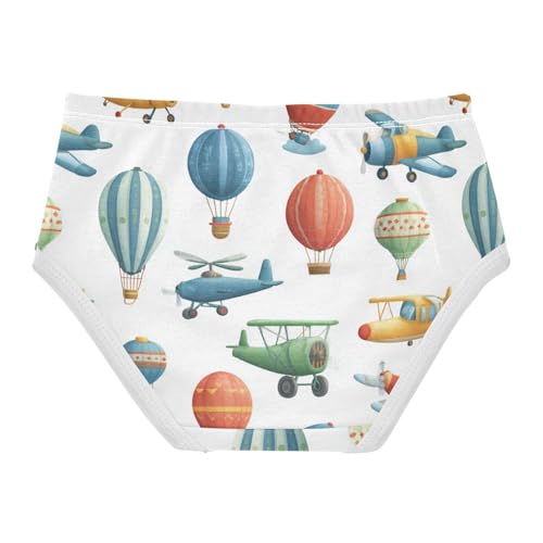Wusikd Cute Planes Girls' Underwear Cotton Girls Briefs Soft Toddler Underwear 2T2