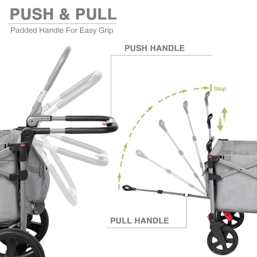 EVER ADVANCED Foldable Wagon for Two