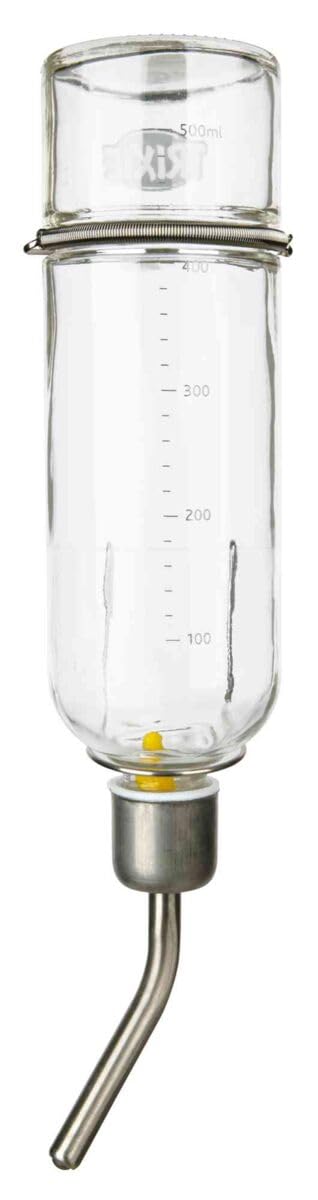 Trixie Small Animal Glass Water Bottle, 500 ml,