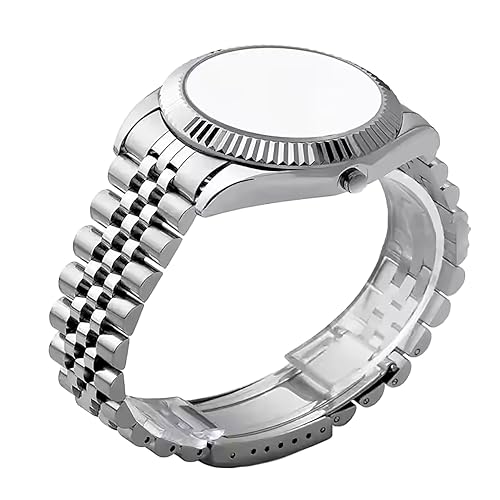 Image of WAMD Solid Stainless Steel Curved Jubilee-Style Watch Straps