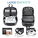 BANGE Travel Laptop Backpack with USB charge port can fit 15.6 Inch laptop for Men and Women (Grey)