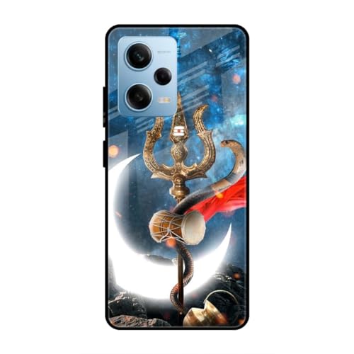 Image of SmashItUp Mahadev | God | Goddess Designer Printed TPU Metal Case Mobile Back Cover for Redmi Note 12 Pro 5G