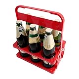 Bierhalterträger, Bierflaschenträger | 6-Loch-Flaschenhalter für Getränkelieferung, faltbar,Getränkeaufbewahrung mit Griff für Zuhause, Camping, Grillen im Garten, Picknick