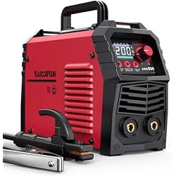 ARCCAPTAIN Stick Welder, [Large LED Display] 200A ARC/Lift TIG Welding Machine with Synergic Control, IGBT Inverter 110V/220V Portable MMA Welder Machine with Hot Start, Arc force and Anti-Stick