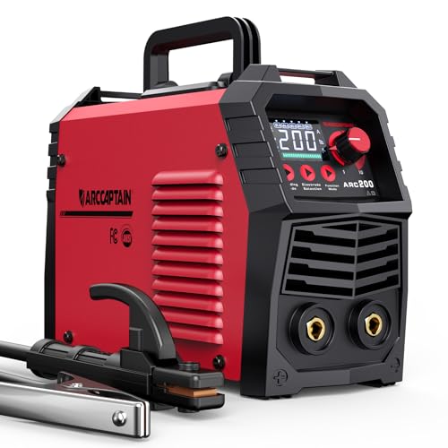 ARCCAPTAIN Stick Welder, [Large LED Display] 200A ARC/Lift TIG Welding Machine with Synergic...