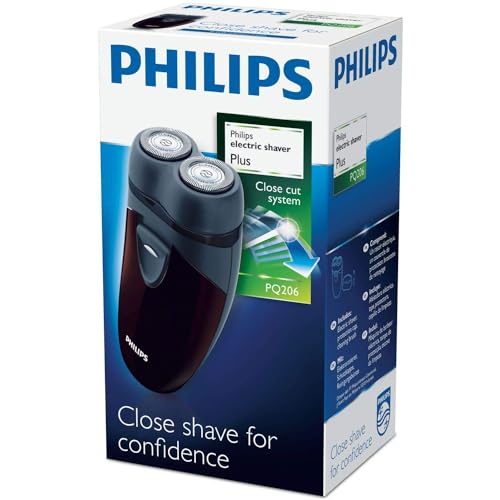 Philips Men's Electric Travel Shaver, Cordless, Battery-Powered Convenient to Carry - PQ206/18 Philips Men's Electric Travel Shaver, Cordless, Battery-Powered Convenient to Carry - PQ206/18