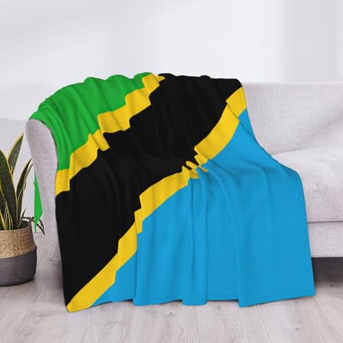 Couverture légère drapeau Tanzanie au design imprimé d'une finition haut de gamme - 6