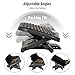 Mind Reader Foot Rest, Under Desk at Work, Ergonomic, Height Adjustable, Office, Plastic, 17