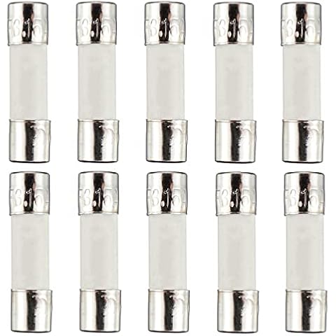 HUAREW F3.15AL250V 10 Pcs 5 x 20 mm 0.2x0.78 inch Fast Blow Ceramic Tube Fuses 3.15A 250V Cover