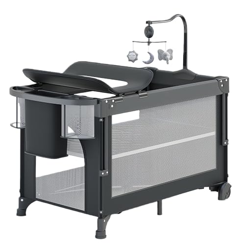 Negosu �x�r�[�x�b�h �܂肽���� �Y���Q �h�肩�� ���ނ����� �v���C���[�h �}�b�g���X�t�� �x�r�[�T�[�N�� �L���X�^�[ �N�[�t�@�� �Ԃ����x�b�h �N�[�t�@�� �����g���� �v���[���g �o�Y�j�� (115*65*75cm,�_�[�N�O���[�̃x�b�h + 