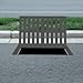 Cast Iron Drain Grate, Outdoor Channel Drainage Cover, 24x16 in Metal Trench Drain Grates and Frame, Heavy Duty Sewer Grate for Driveway, Concrete, Yard, Garage