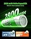 EBL AA Akku 2800mAh 8 Stück - Mignon AA wiederaufladbare Batterien, Typ NI-MH, geringe Selbstentladung mit Staubkasten, 1.2v AA Akkubatterien