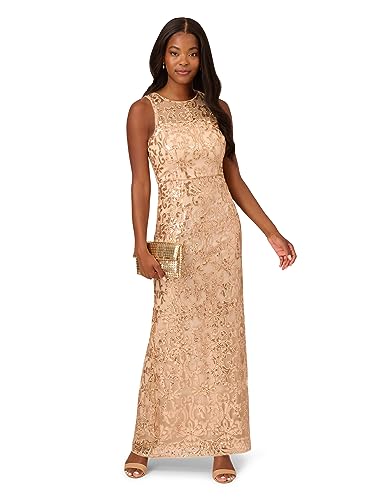 Image of Adrianna Papell Women's Sequin Embroidery Gown