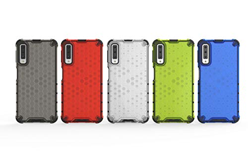 Image of Glasgow Back Case Cover for Samsung Galaxy A7 2018 Shockproof Military Grade Back Case Back Cover - Black