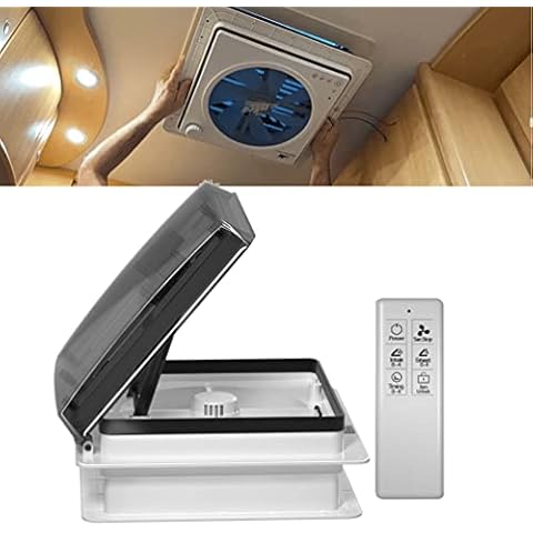 2012 Max Air Ventilador de techo para caravanas con sensor de lluvia Cover