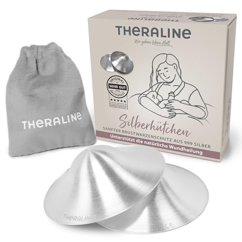 Theraline Silberhütchen aus reinem Silber 2 Stück | Natürlicher...