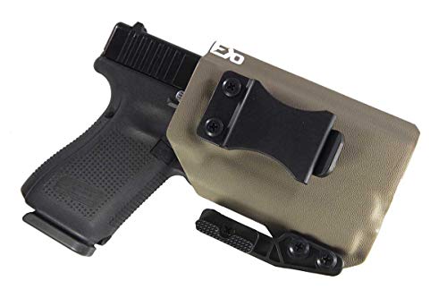 FDO Industries IWB Kydex Holster Compatible with Glock 19 23 32 w/Olight PL Mini 2 The Paladin Series -Made in USA- (Flat Dark Earth)