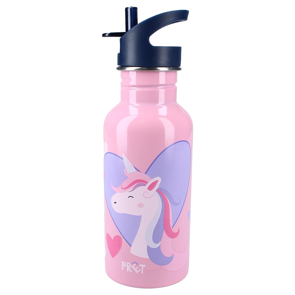 Gourde inox enfant 500ml, bouteille isotherme licorne fille