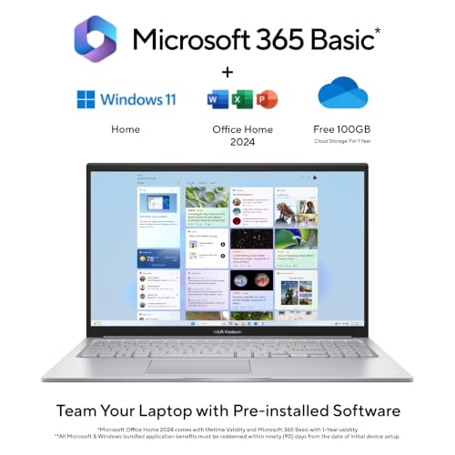 ASUS Vivobook 15, Intel Core 3 304, 8GB RAM, 512GB SSD, Silver - Image 7