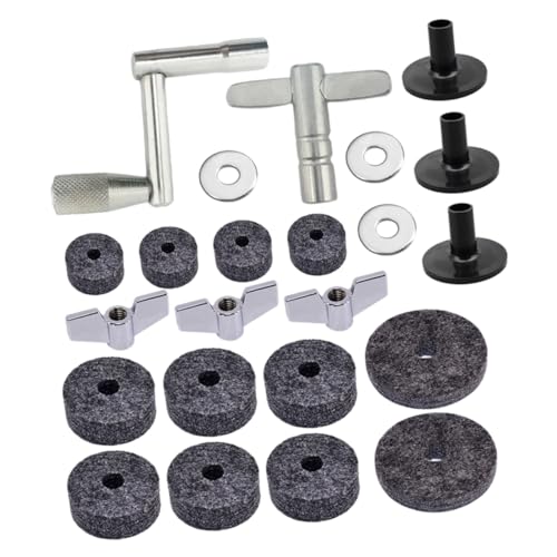 UPKOCH 1 セット ドラムマット 雨のドラム キット デ リムーバーホイール エアドラム ドラムスティック ミュージカル ベース 練習 ダンパー マレット 感じた Grey