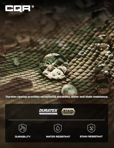 Image of CQR Men's Quick Dry Work Pants, Water Resistant Outdoor Tactical Pants, Lightweight Stretch Cargo Hiking Pants