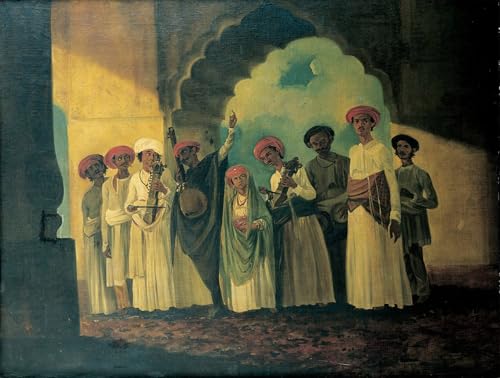 Cuadro de lienzo de músicos indios William Hodges pintura mural de 60x90cm