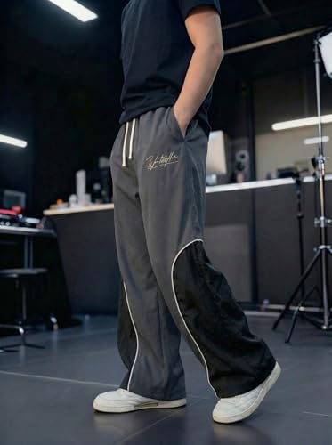 Image of Lymio Track Pant for Men | Stylish Baggy Jogger for Man | Casual Wide Leg Pant | Trendy Streetwear Trackpant for Men (SSM-TP-1-2)