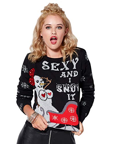 Sexy Snow Lady Ugly Christmas Sweater 