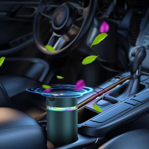 Image of STARQ Smart Car Aroma Diffuser Rechargeable Air Freshener Mist Dispenser with Auto On /Off, 3 Speed Modes & Stylish Interior Decor (S3)