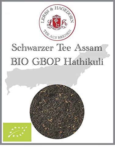 Lerbs & Hagedorn, Schwarzer Tee Assam BIO GBOP Hathikuli |Malzig Botanisch 1kg (ca. 81 Liter) Golden Broken Orange Pekoe Cover