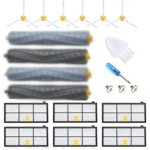 JoyBros Replacement Parts Compatible for iRobot Roomba 800 900 Series 960 860 805 850 980 861 864 866 870 871 880 890 891 981 985 961 Hepa Filter Side/Main Brush accessories Cover