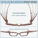 Eyekepper Oversize Spring Hinges Reading Glasses for Women - 6 Pack Ladies Large Frame Readers +1.00 | Ladies Reader Eyeglasses, Screwless Spring Hinges, Fashion Womens Cheaters, Metalless Unbreakable, Scratch Resistant.