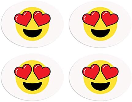 BibBoards SNAP & Lock for Event/Race Bibs Pinless Race/Event Bib Number Fasteners (Safety Pin Replacement) (Heart Eyes)