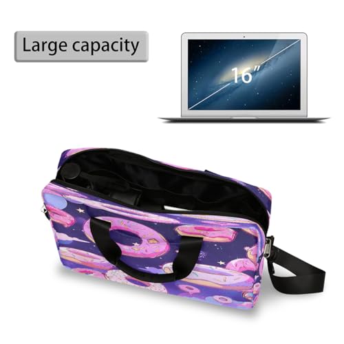 Bolso para laptop unisex 15.6-16 pulg púrpura con diseño miniatura 5