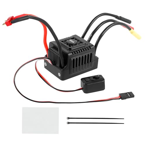 New Brushless Sensorless ESC, 60A Waterproof Dustproof Brushless Smart ESC, Sensorless Motor Combo...