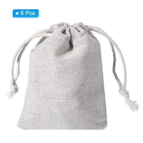 Evita pérdidas con la bolsa de dinero de lona PATIKIL para monedas con cordón seguro 6 uds 3