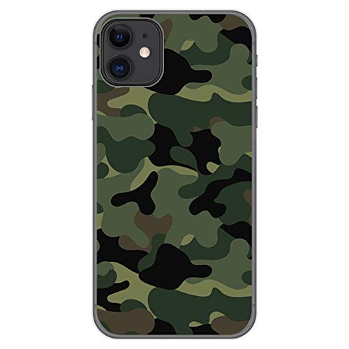 Tumundosmartphone Custodia Di Gel Tpu Per Iphone 11 (6.1) Design Camuflaje Disegno