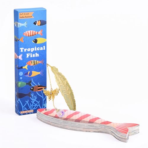 Knana BOOKMARK003 30Pcs Fish Shape Bookmarks Paper Bookmarks cover