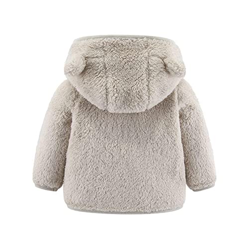 Allence Neugeborenes Baby Mädchen Fleecejacke Herbst PlüSchjacke Winter Fleece Jacke Mit Kapuze Reißverschluss Kapuzenmantel Umhangjacke Dicke Warme Kleidung Oberbekleidung Wollfleece Wintermäntel