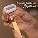 Carmesi Body Razor for Women | Smooth Shave with 5-Blade Precision & 2-Way Pivot Head | Slip-Proof Grip, Magnetic Lock, Replaceable Cartridge | 1 Razor - Yellow Daze