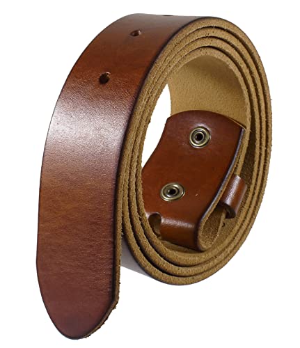 Image of Gelante Genuine Full Grain Leather Belt Strap without Belt Buckle